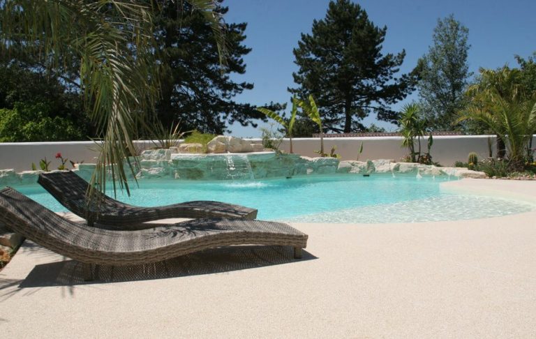 Résineo® Plage de piscine moquette de pierre