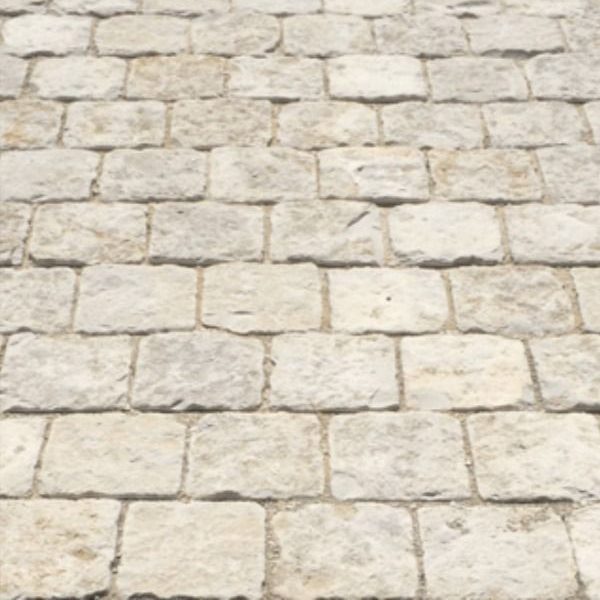 Pose de pavés granit